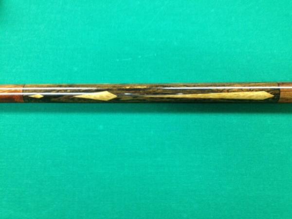 Cue for Austin Giarde....old school design with leather wrap, some ebony points and windows, and a little MOP