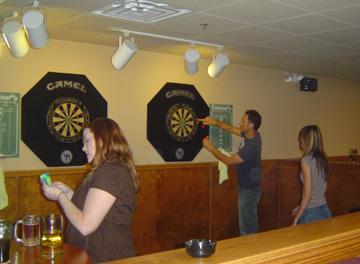 Dart Room for steel-tip dart play.