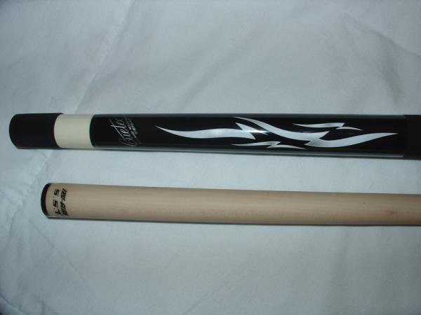 Design on forearm of the Cuetec youth cue