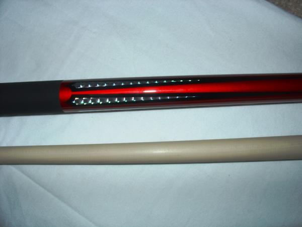 design on forearm of the Red Starlight by Cuetec