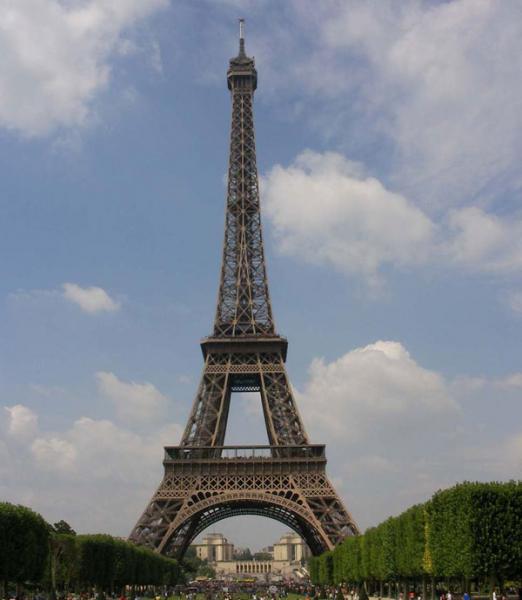 Eifel Tower 2006 as viewed from the top of the tour bus as I rode by.