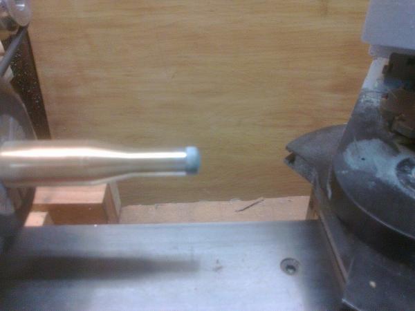 Finished tip trimmed, and polished the outside with some 600 grit paper. This is a snooker tip and is Ø9.55 mm