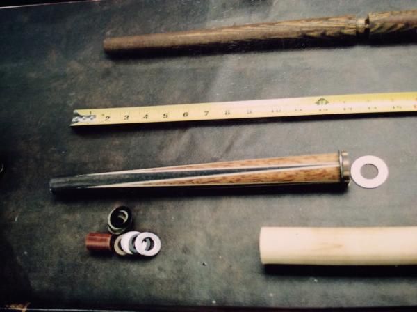 Fore Arm of Charlie Brown, recut points, I don't like to see miter lines in my cues so I recut all my points.