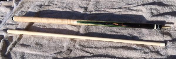 green veneered cue