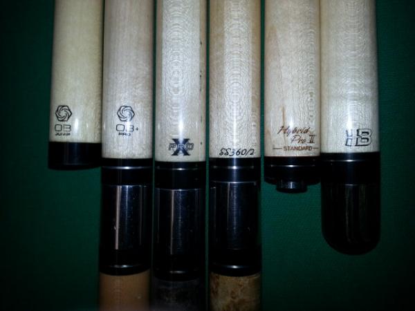 I have tried just about every shaft out there, my top 3 are:
1. Tiger Pro-X
2. BD SS360-2
3. Mezz Hybrid Pro II
4. Jacoby Edge

Break Shafts:
1. Mezz 