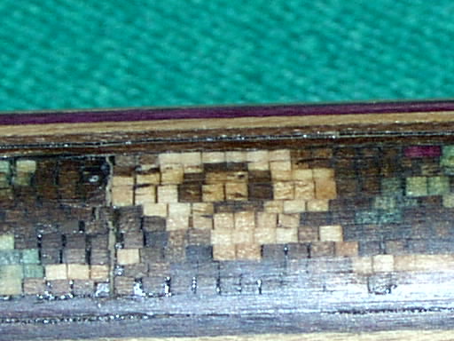 Inlay pieces are smaller than .3 mm each