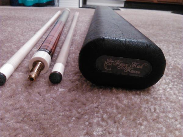 ivory jointed Sly merry widow with two shafts.  one played, one unplayed and a 1x2 Kopy Kat case (vinyl) with GTF interior