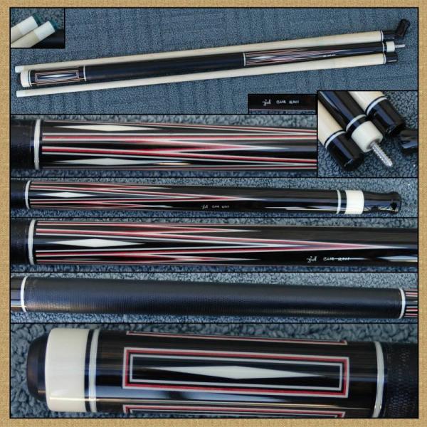 JoelDavidus  JDCues  2011ebony ivorine leather