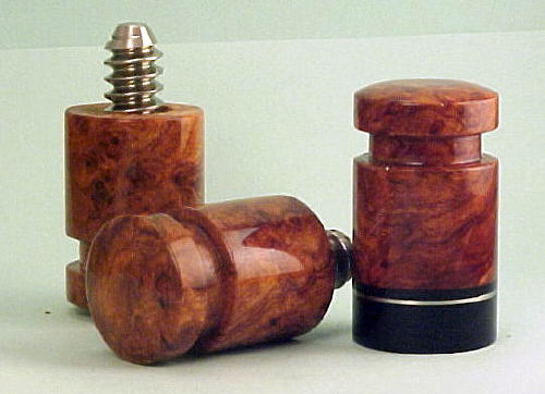 jpg2[1] speical amboyna
  High end Job done in Style # 5 w/ silver rings and with extra clear coat 
  Woods used were Amboyna Burl  & Ebony