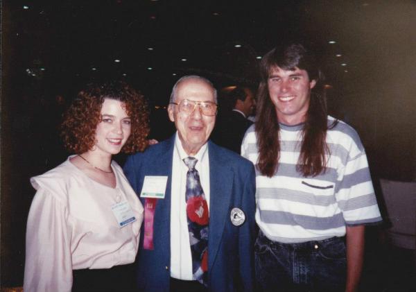 Me and a friend with Jimmy Caras