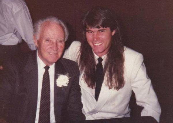 Me and Willie Mosconi at the Hall of Fame banquet