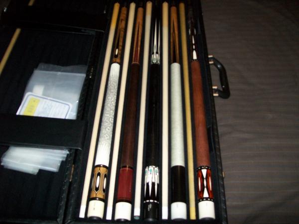 More pictures of my cues