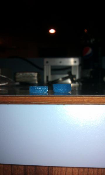 Mueller's Dudley Tips:  I Ordered 50 of these last week and there were 2 dif sizes.  On the left: 3/16" thick, 15+mm in dia., (qty. 16)  On the right: