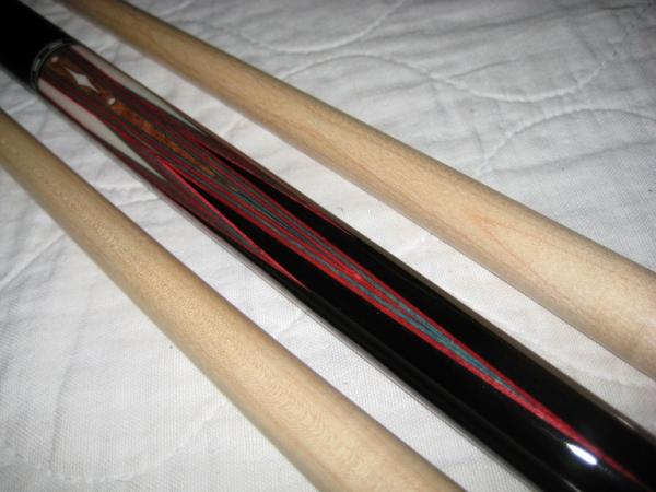 My 2nd JD Custom Cue an 8 pointer with amboyna into ebony