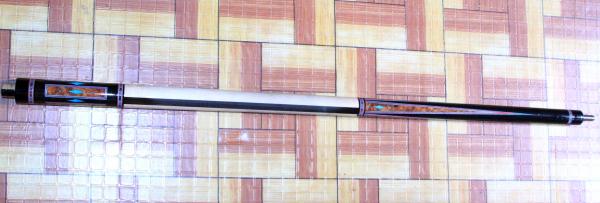 new JD Custom Cue in progress before final finish and wrap installation