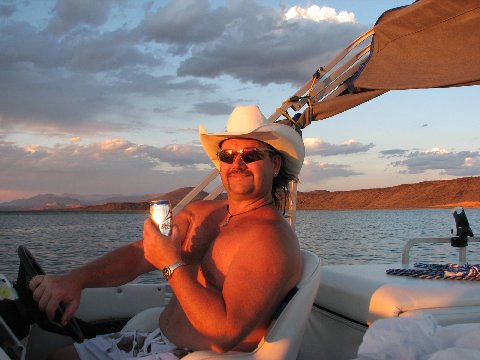 Out on the lake.