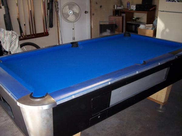 pool table finished