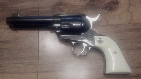 Ruger Colt 45 that will slap down and knock out what ever you hit..........