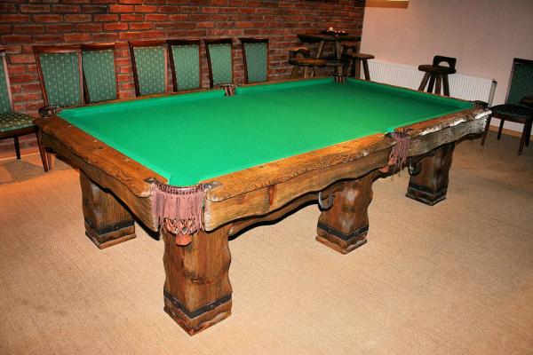 Rustic 'Grizzly' billiard table - $3200