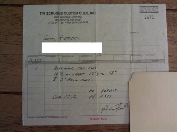 Scruggs sneaky receipt
