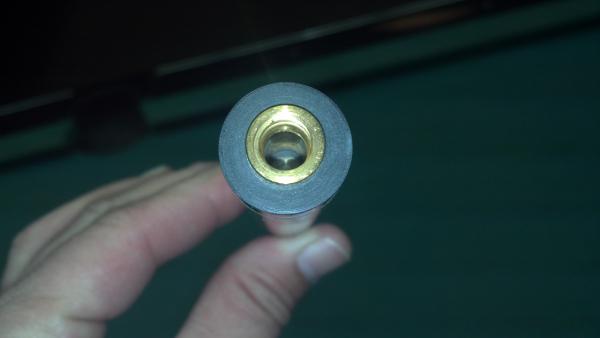 Shaft joint is clean as a whistle as is butt joint... No scratches in the steel or finish.. No filings, lubricant or usual fine particles produced fro
