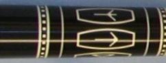 Sleeve, 6 windows, 2 of each rune symbol, index rings