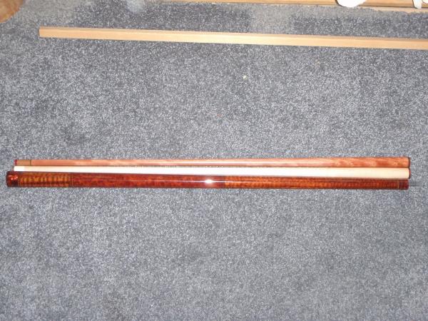SNAKE WOOD,AMBOYNA HANDLE.LYPTUS AND MAPLE SHAFT