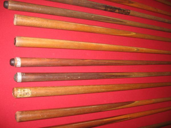 Some of my grandfathers cues...  They're not for sale but someday I might have one of the butterflies made into a player.
