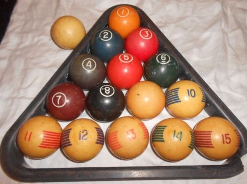 striped ball set with numbers