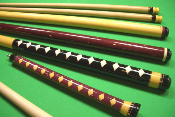 Sygfrid's Viattorre Custom Cues Set. Original concept by Sygfrid, skillfully handcrafted by Viattorre Custom Cues