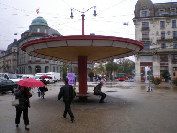 The Centralplace "in the newer part" of Biel (seen from west)