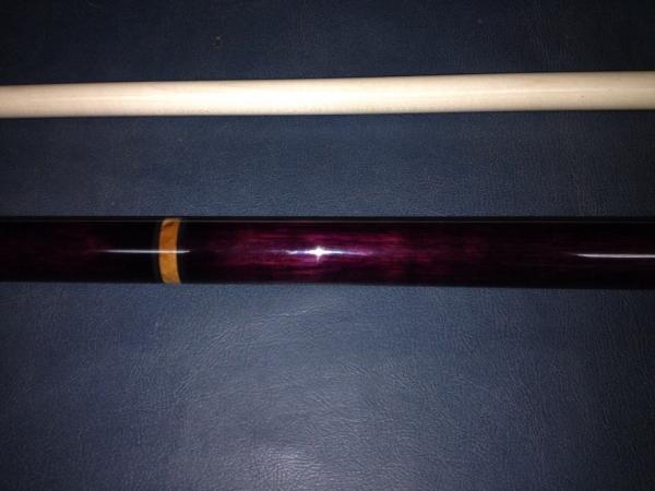 The Purple Heart Beast for Jake G.  All Purple Heart with spalted ambrosia maple rings, joint collar, and butt cap.