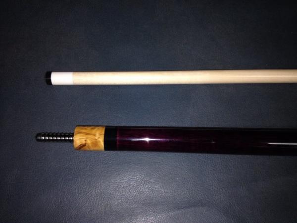 The Purple Heart Beast for Jake G.  All Purple Heart with spalted ambrosia maple rings, joint collar, and butt cap.