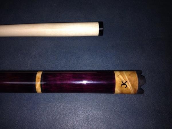The Purple Heart Beast for Jake G.  All Purple Heart with spalted ambrosia maple rings, joint collar, and butt cap.
