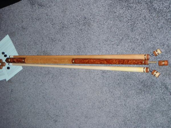 THUYA BURL SUED LEATHER WRAP,BRASS AND BURL DASHED RINGS.MATCHING JP'S AND CHALKER.