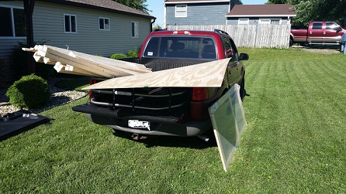 Truck load of materials