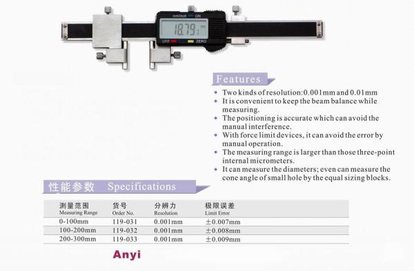 Two point Internal Digital Calipers