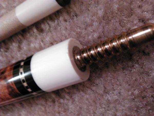 two very tiny finish blemishes an the edge of the joint.  pretty tough to see.
