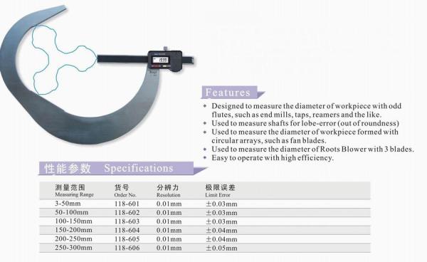 V Anvil Digital Calipers