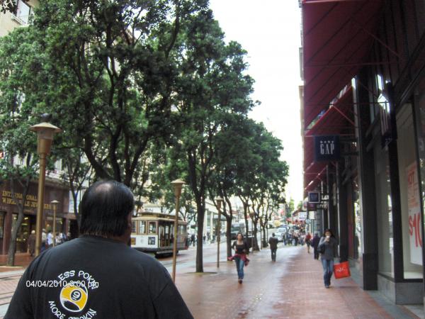 Walking in San Francisco looking for a Pool Hall. I needed one of those little 3 wheel things to haul me around!