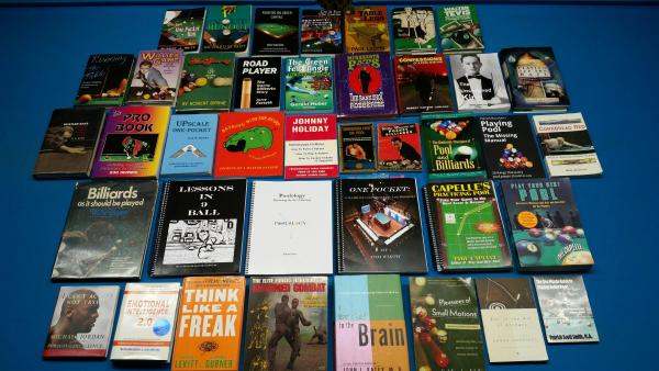 What's left of my pool book collection, plus good reading for the brain and psyche.